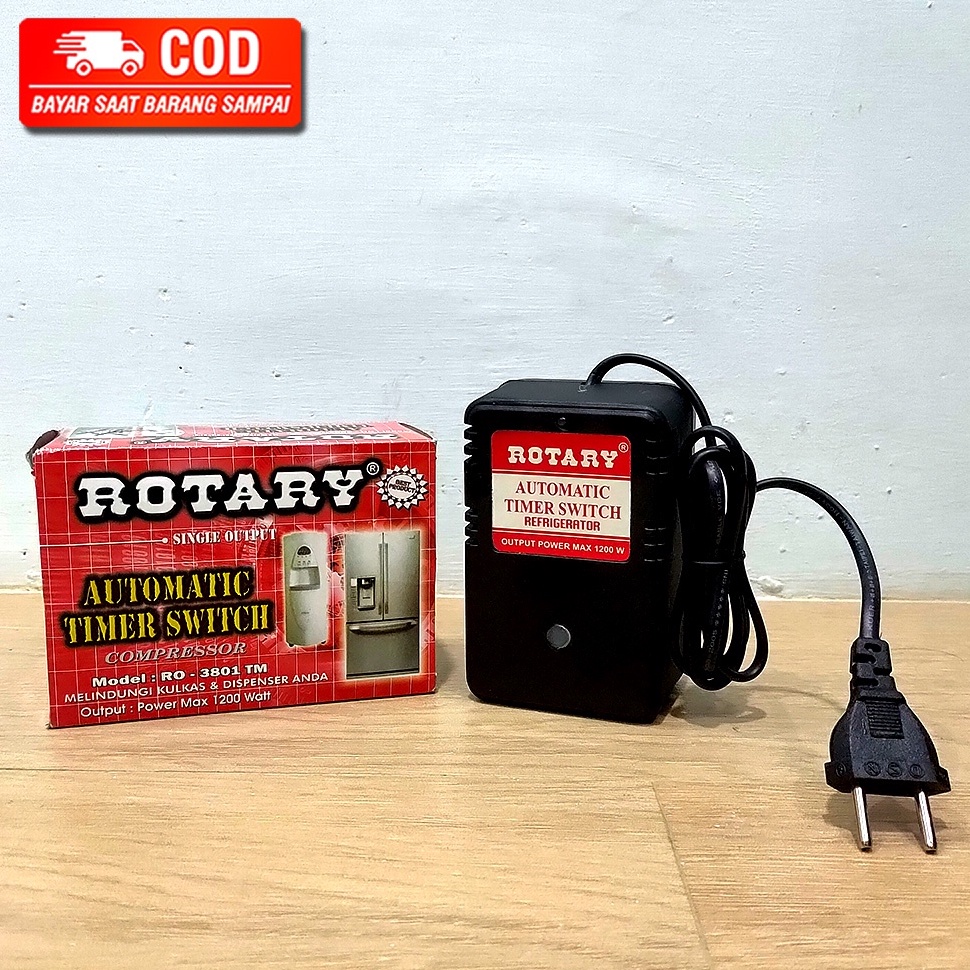 ROTARY KULKAS 12 W  AUTOMATIC TIMER SWITCH ROTARY  TIMER KULKAS  DISPENSER AIR f F8C9