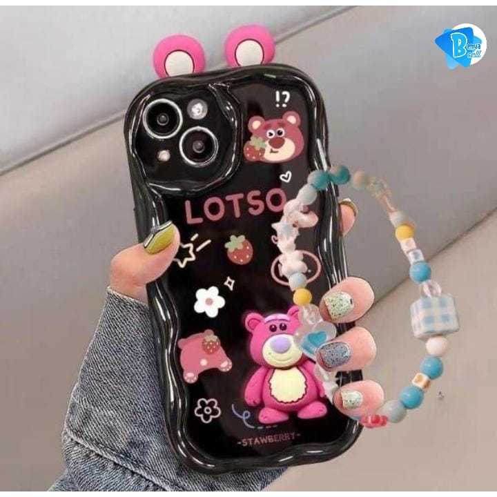 GL049 Premium Case Melting Stawberry Lotso Bracelet Softcase / Casing Hp For VIVO Y19S PRO GT Y02 Y0