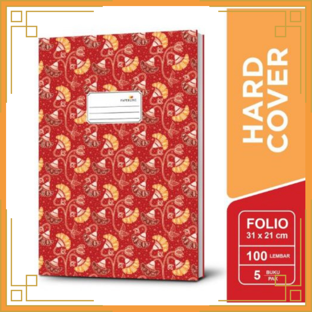 

PAPERLINE Buku hard cover folio isi 100 lembar