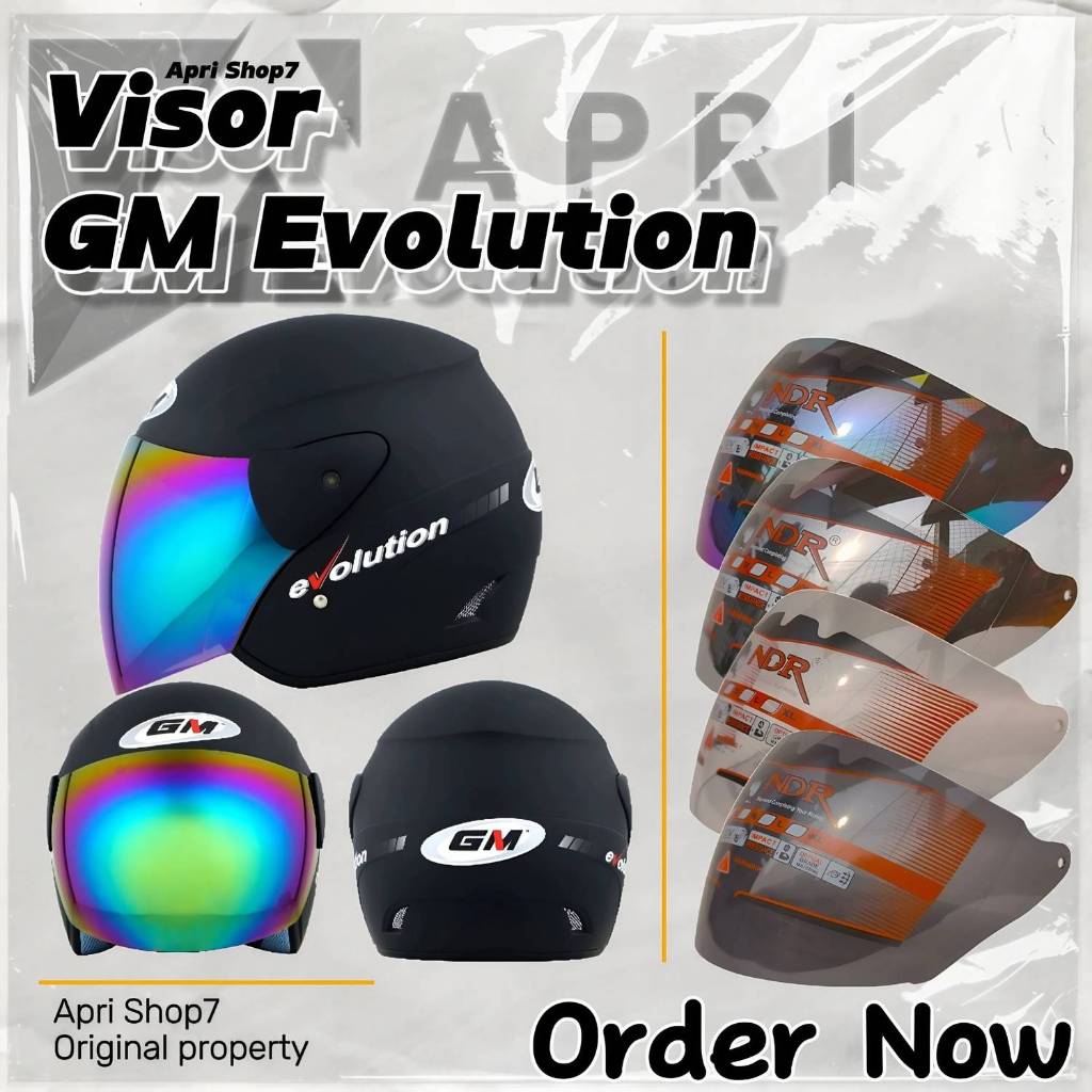 Kaca Helm | Visor | GM EVOLUTION by NDR helmet gm evo