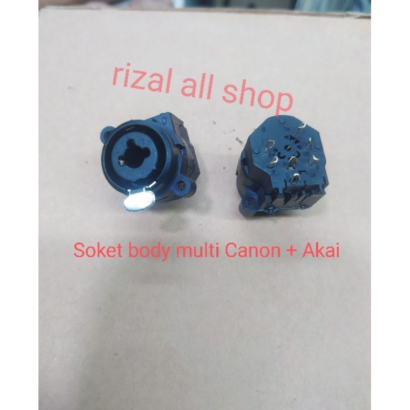 Soket Body Multy Canon + Akai