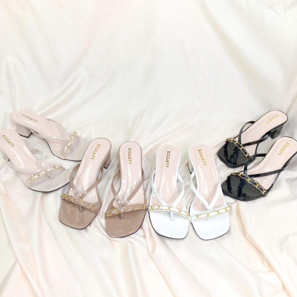 KODE H4N SANDAL HAKTAHU WANITA 3 CM DAN 5 CM TERBARU CASUAL STYLE KEKINIAN BUAT KONDANGAN DAN PESTA 