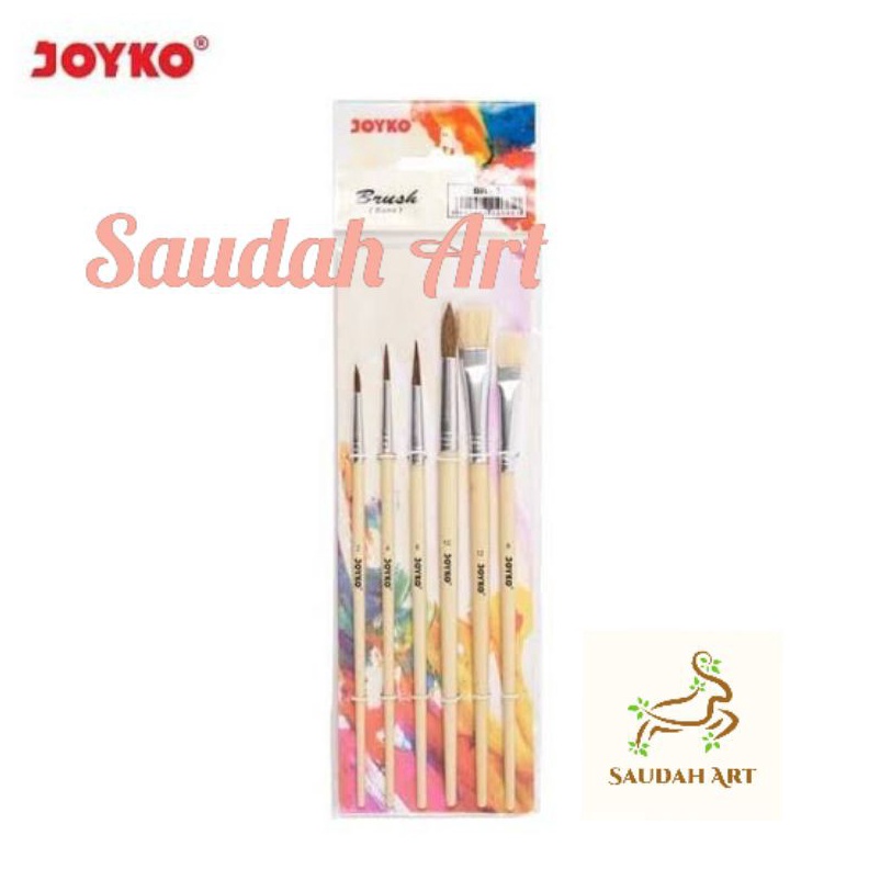 

COBAIN YUK Kuas Set Lukis isi 6 pcs