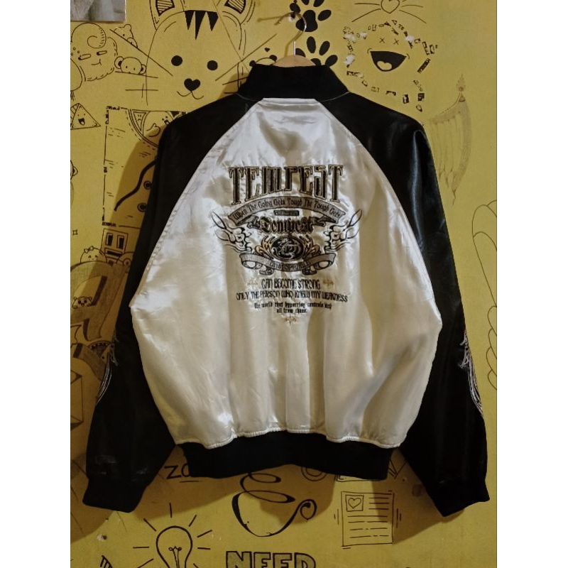 Bomber Sukajan Satin Tempest Unstoppable