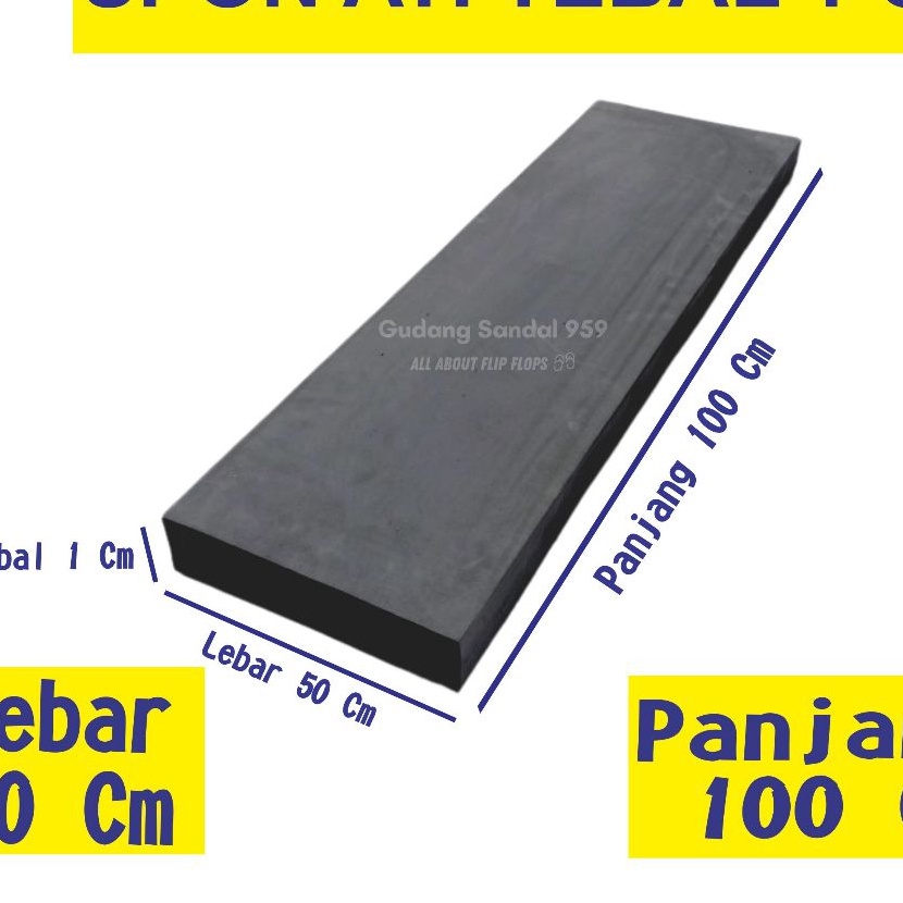 HJ6 SPON ATI  BUSA ATI  SPON EVA TEBAL 1 CM WARNA HITAM UKURAN 5CM X 1CM