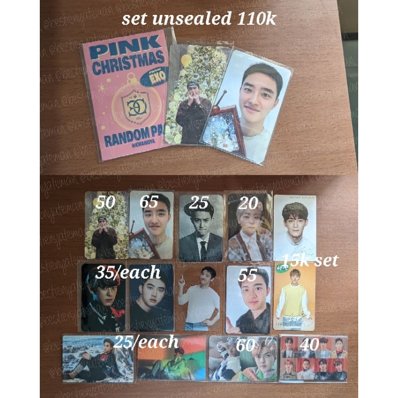 kyungsoo seasons greetings 2022, 2023, 2024, post card exo