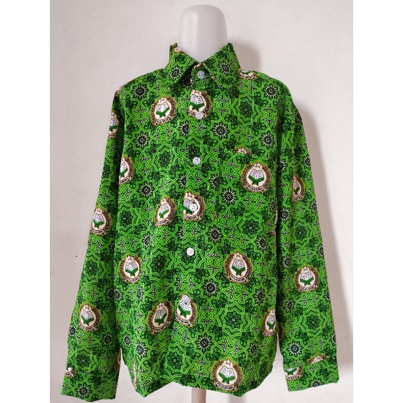 BATIK MI/BATIK Diniyah/BATIK SEKOLAH MI MOTIF ALIFA HIJAU