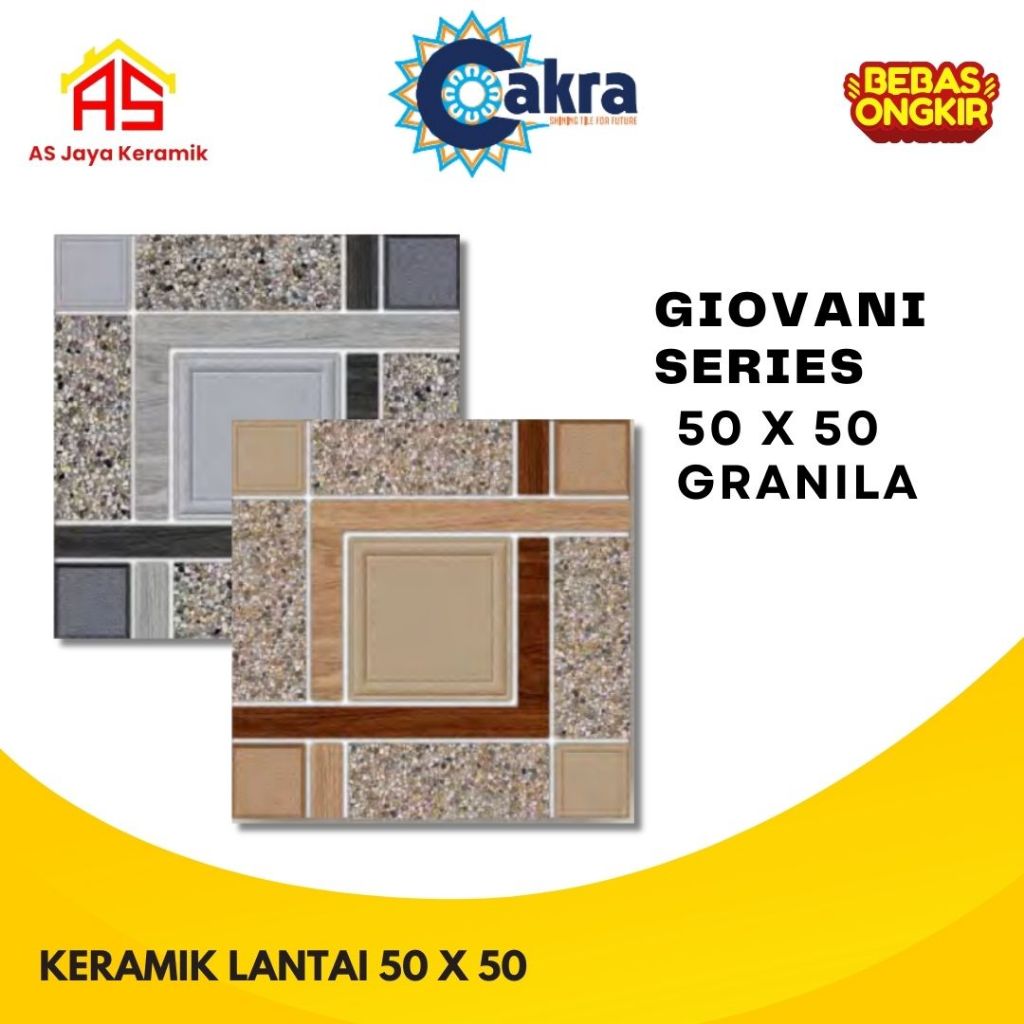 Keramik Lantai I Lantai Granit I 50 x 50 Giovani I Cakra
