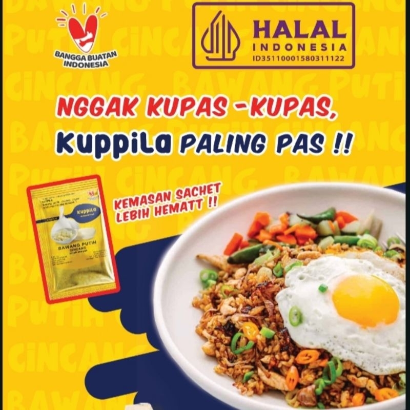 

Kuppila bawang putih cincang sachet