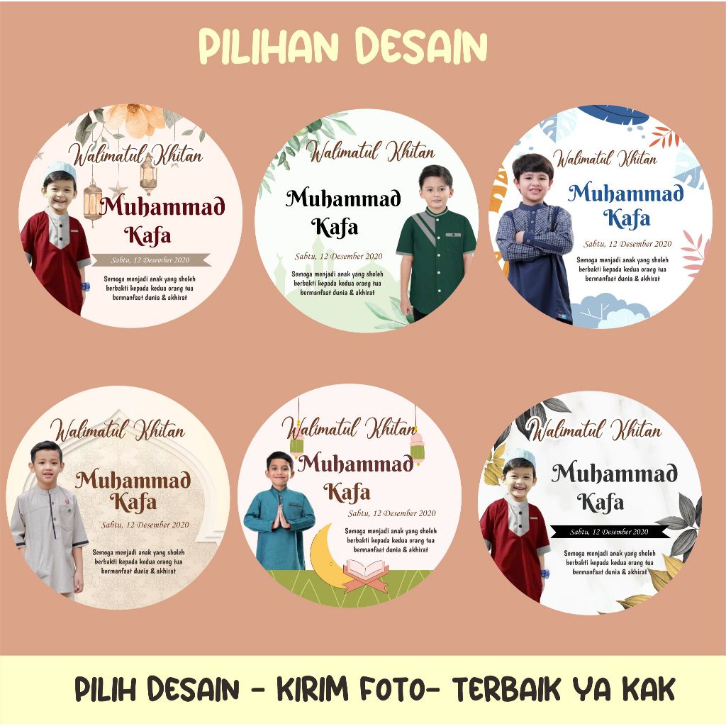 Moonmarket Gantungan Kunci Custom Khitanan Walimatul Khitan Anak Souvenir Hadiah Kado Unik Lucu