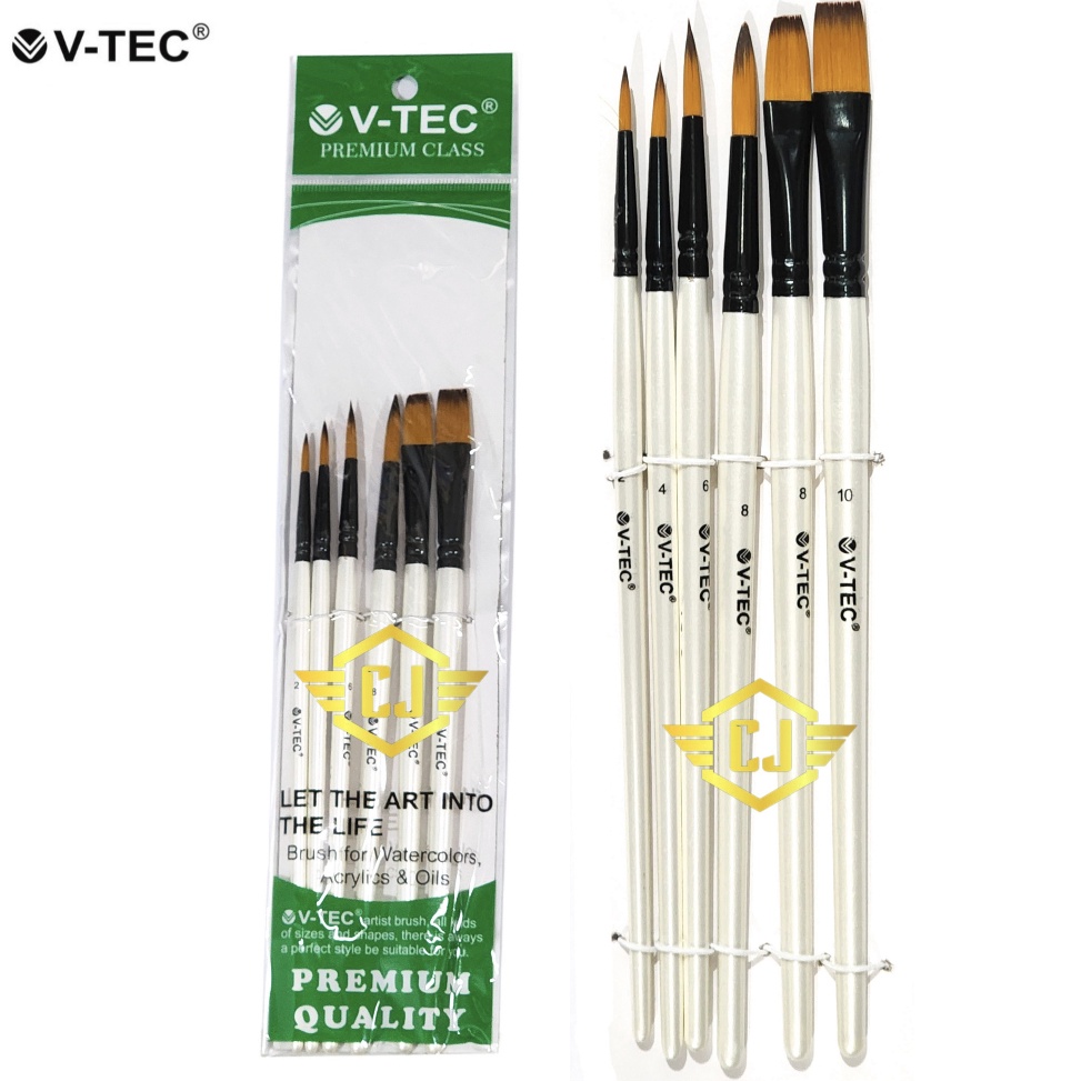 

KODE S42B Brush Set VTEC A4116 Kuas Cat Air Cat Minyak Lukis Acrylic VTEC