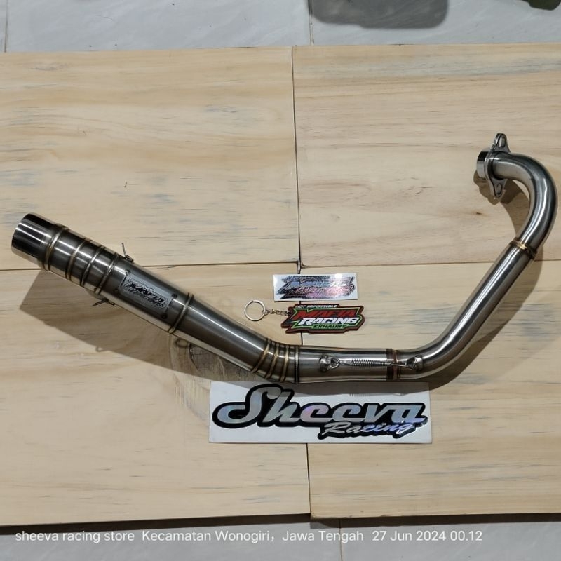 Header / leheran Knalpot racing mx king 150 mafia header mafia mx king 150 model roadrace kolong