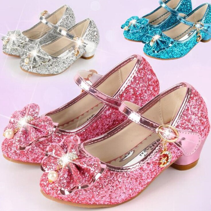 FG2 SEPATU MOTIF PRINCESS ANAK KUALITAS IMPORT 2635  HAK HEELED SEDANG  SEPATU PESTA ANAK MURAH