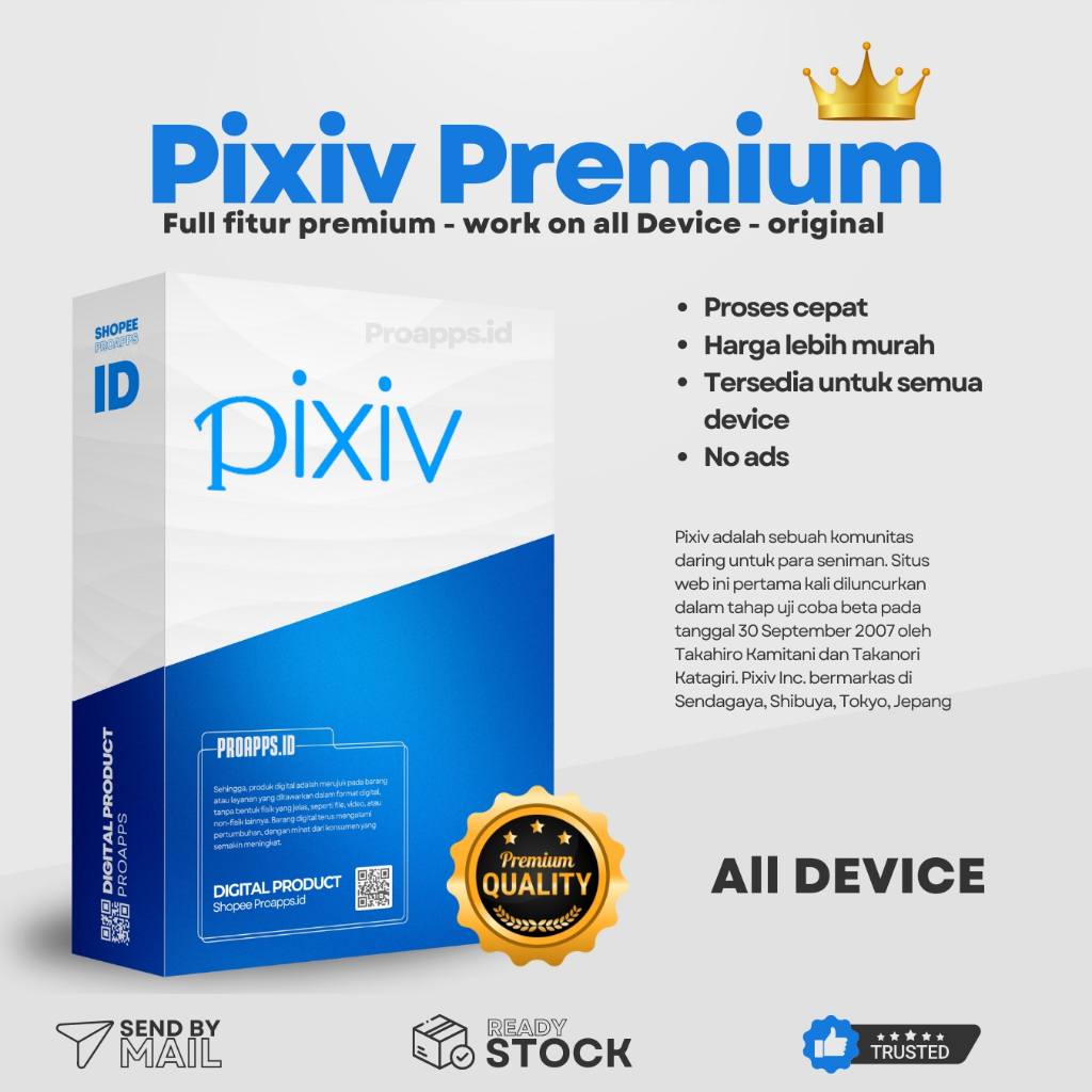 #088 Pixiv Premium No ADS - Pixiv Premium Bisa Semua Perangkat Original PIXIV ALL DEVICES - FanBOX -