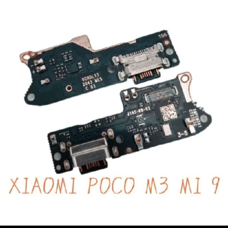 UI BOARD PAPAN CAS CONNECTOR CHARGER XIAOMI POCO M3 M19 KONEKTOR CAS FULL IC ORI