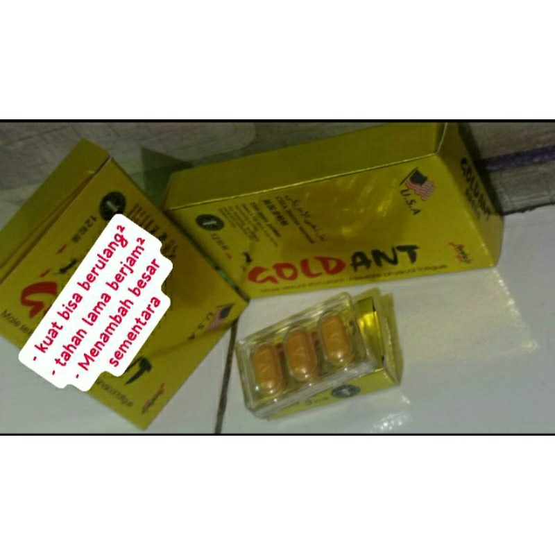 Obat Strong  Gold ant Perkasa Mantap Kuat Stamina Asli Original Tahan Lama Kualitas No.1 Bisa Menamb