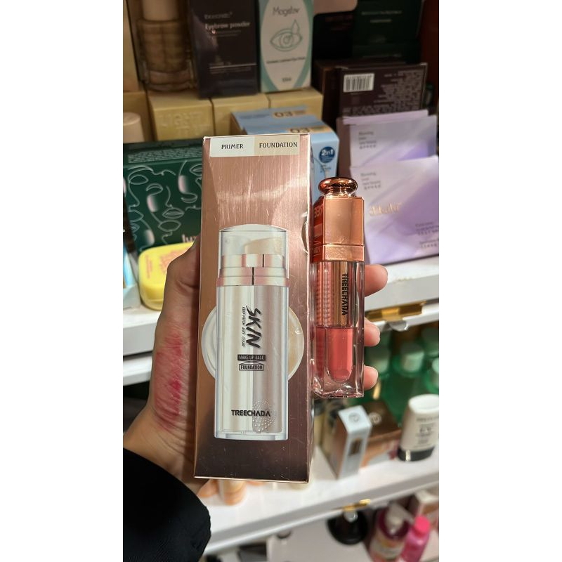 Paket Hemat Fondation dan Lipstik Treechada No Exp