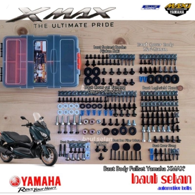 Baut fullset body yamaha XMAX/baut full body yamaha XMAX