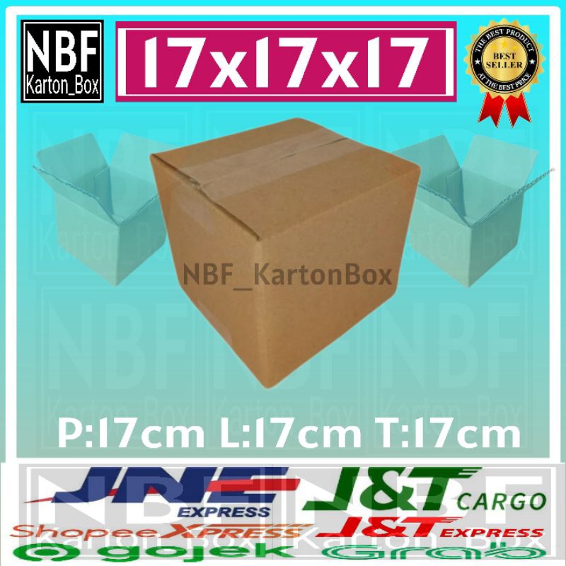 

KartonBox 17x17x17 cm,Kardus Serbaguna,Pembungkus Paket dll