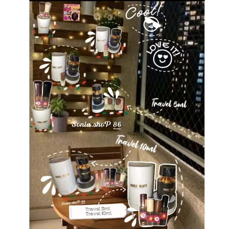 Parfum Noble Black Botol mini