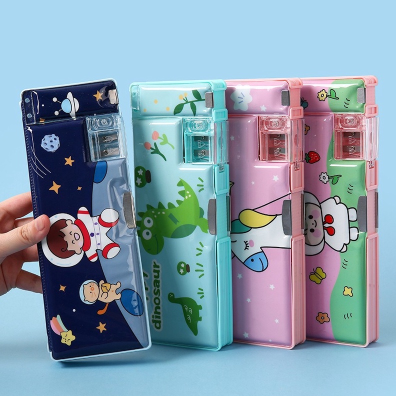 

GOGO 224 Kotak Pensil Jadul Model 5 Karakter Dengan Rautan PROMO