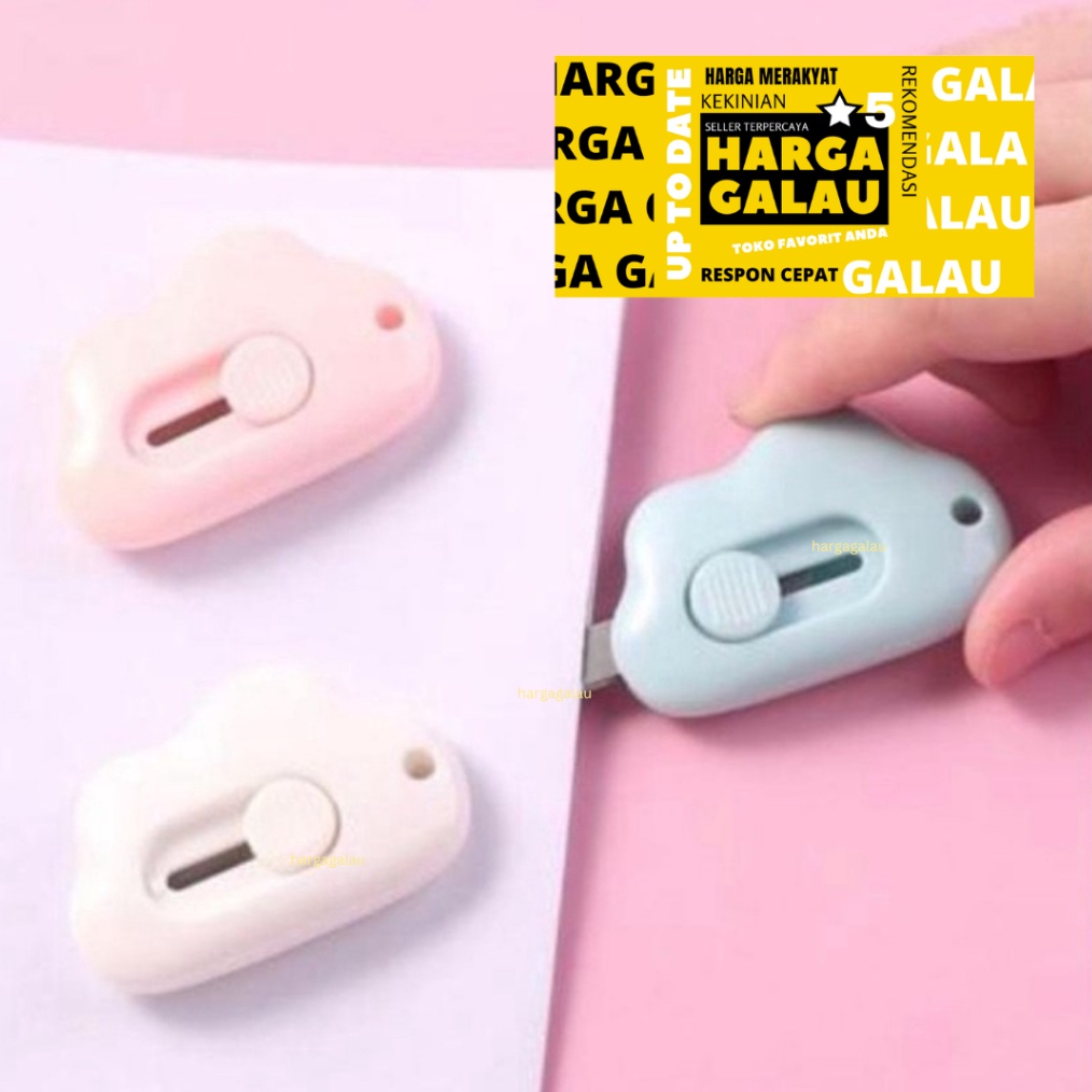 

SPESIAL DISKON cutter mini Cloud Awan pisau kecil serbaguna warna random