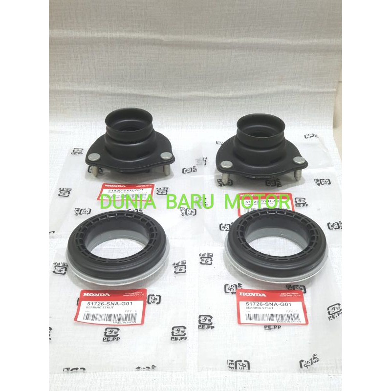 support shock + bearing support depan civic FD