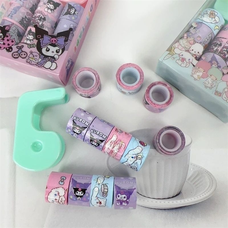 

Mini Selotip Washi Tape Set Dispenser Sanrio