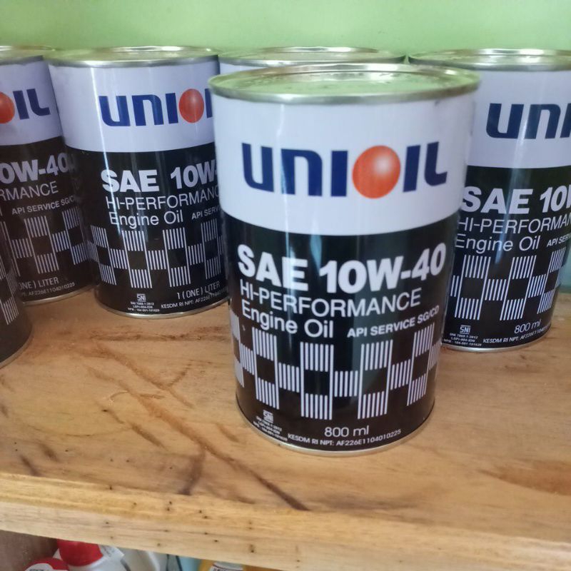 Oli unioil 0.8L Untuk motor standar/bebek
