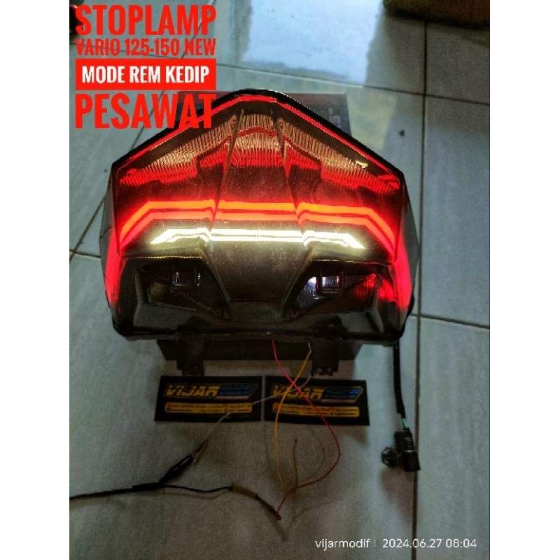 stoplamp new Vario 125/150 custom lazy mode rem kedip pesawat || stoplamp new Vario125-150 custom la