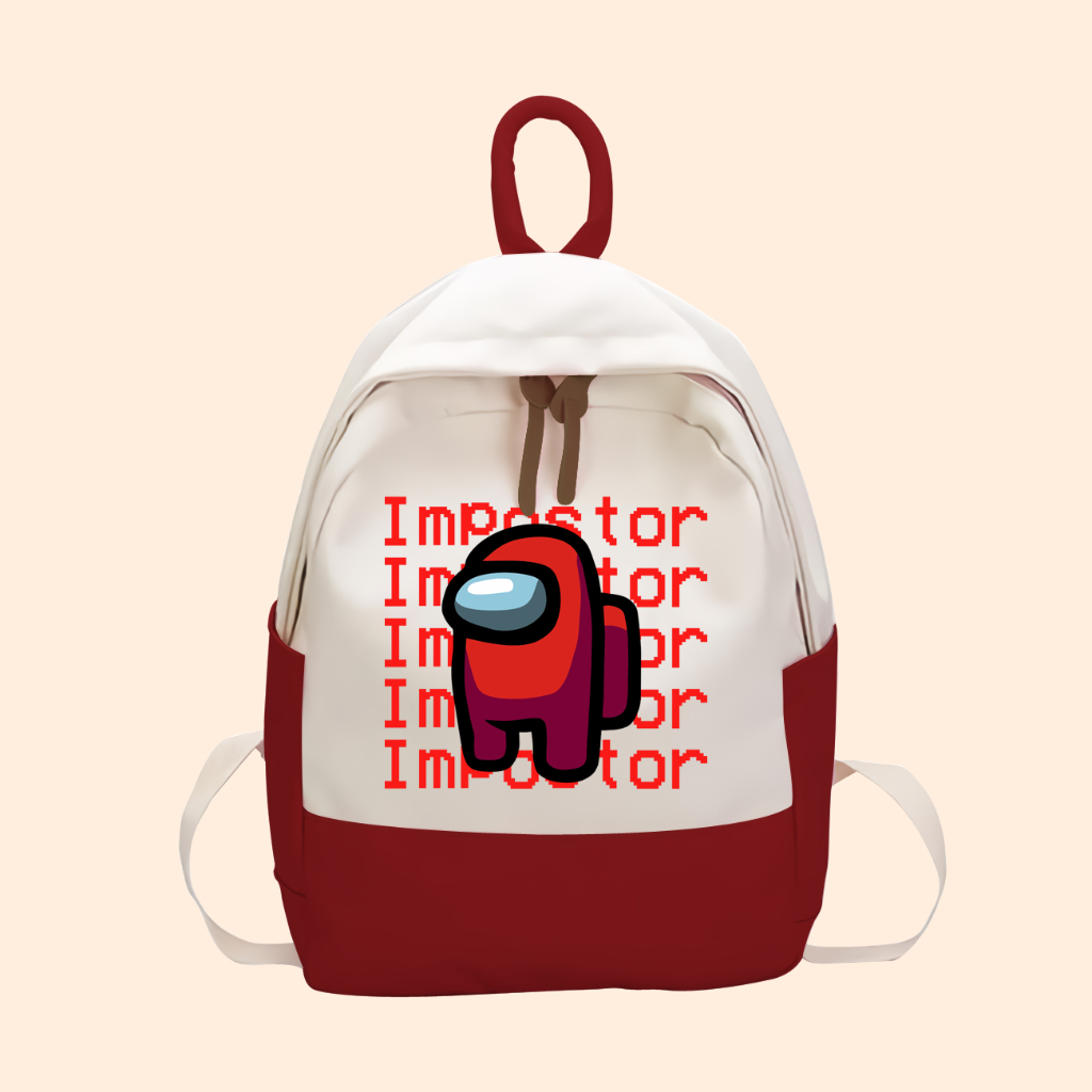 Tas Anak Game Among Us Anak SD TK Kantong Backpack Karakter Anak AMS-04