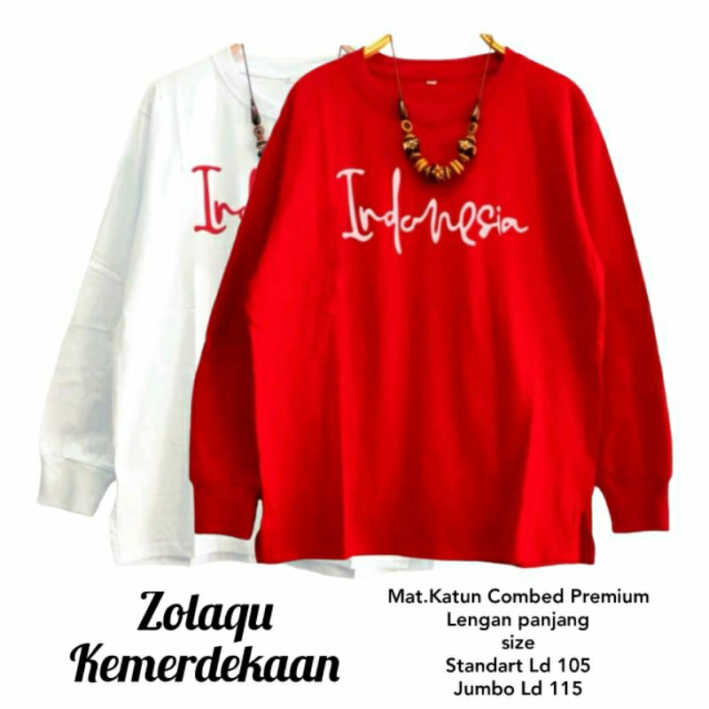 kaos kemerdekaan 2pcs Ld115