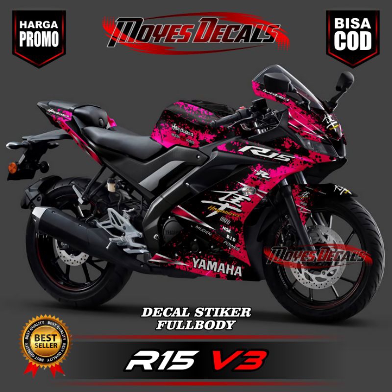 DECAL STIKER ALL R15 V3 FULL BODY //R15 V3 VARIASI HAYABUSA