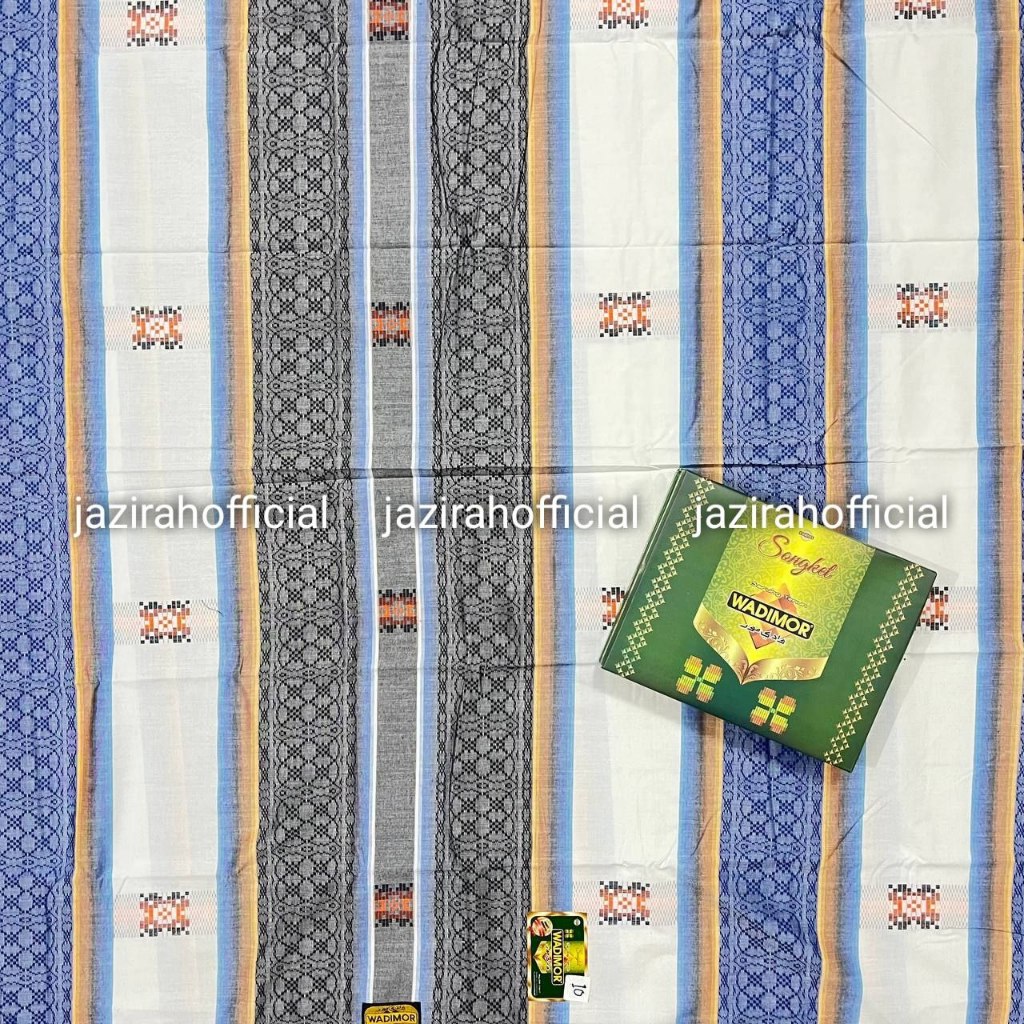 Sarung Wadimor Motif Songket, Sarung Tenun Wadimor Primer Kembang Songket, Mercerized Kembang