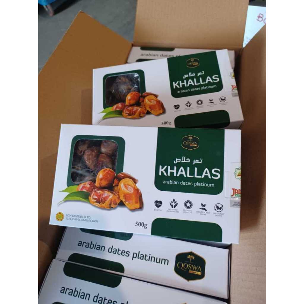 

Kurma Khalas Premium Timur Tengah Kholas Original High Quality by Khallas QOSWA