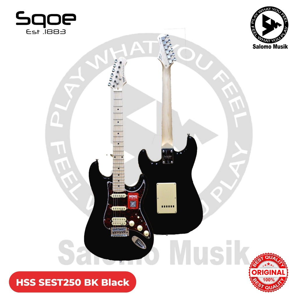 Gitar Elektrik Stratocaster SQOE SEST250 HSS Genesis Series Original