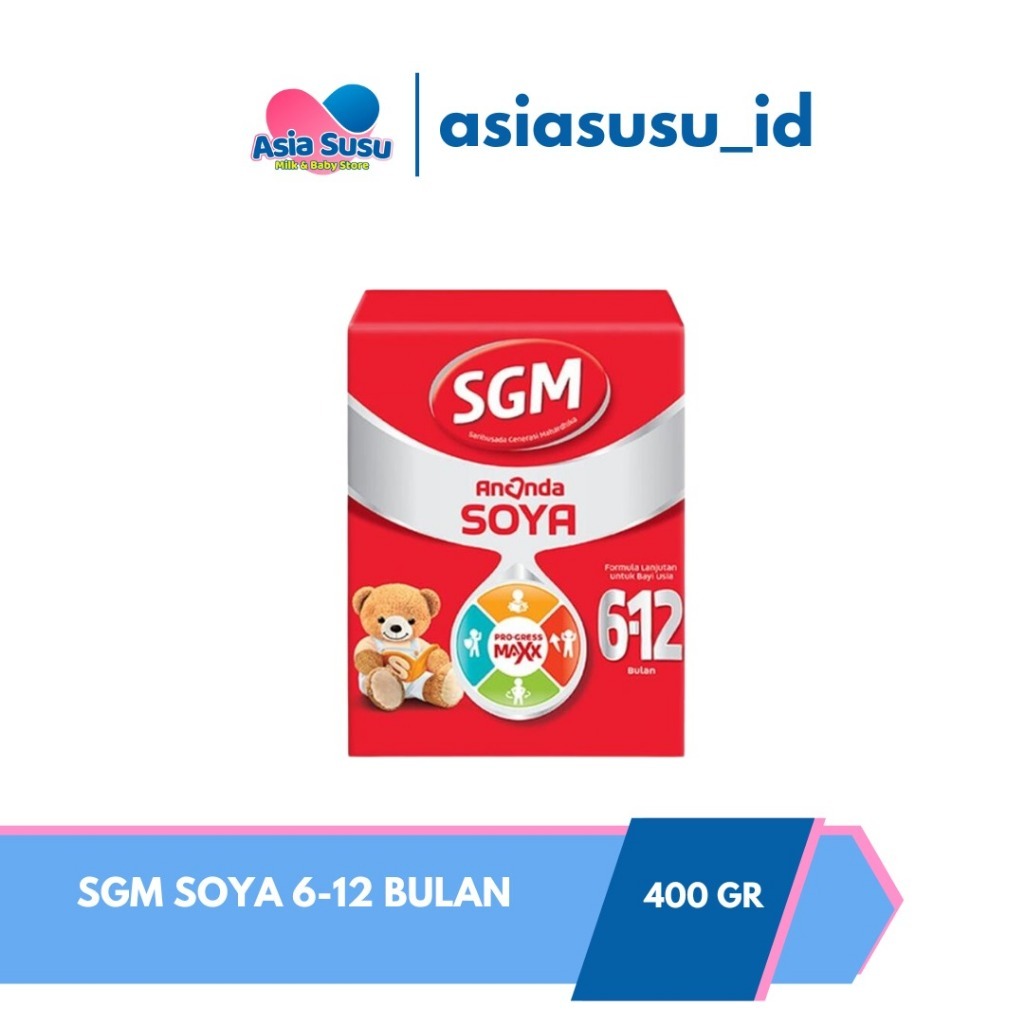 SGM Ananda Soya Susu Formula Bayi 6-12 Bulan 400gr / 0-6 Bulan 200gr