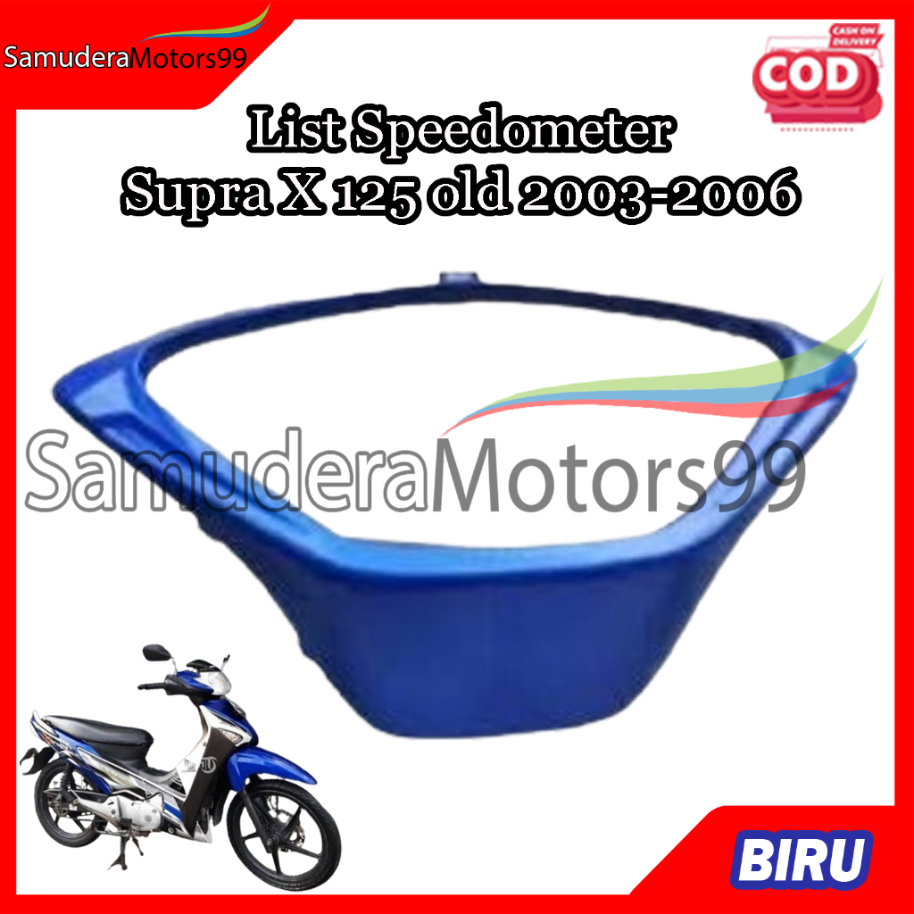 Cover List Speedometer / Ring Speedometer Supra X 125 Old 2003 - 2006 Biru