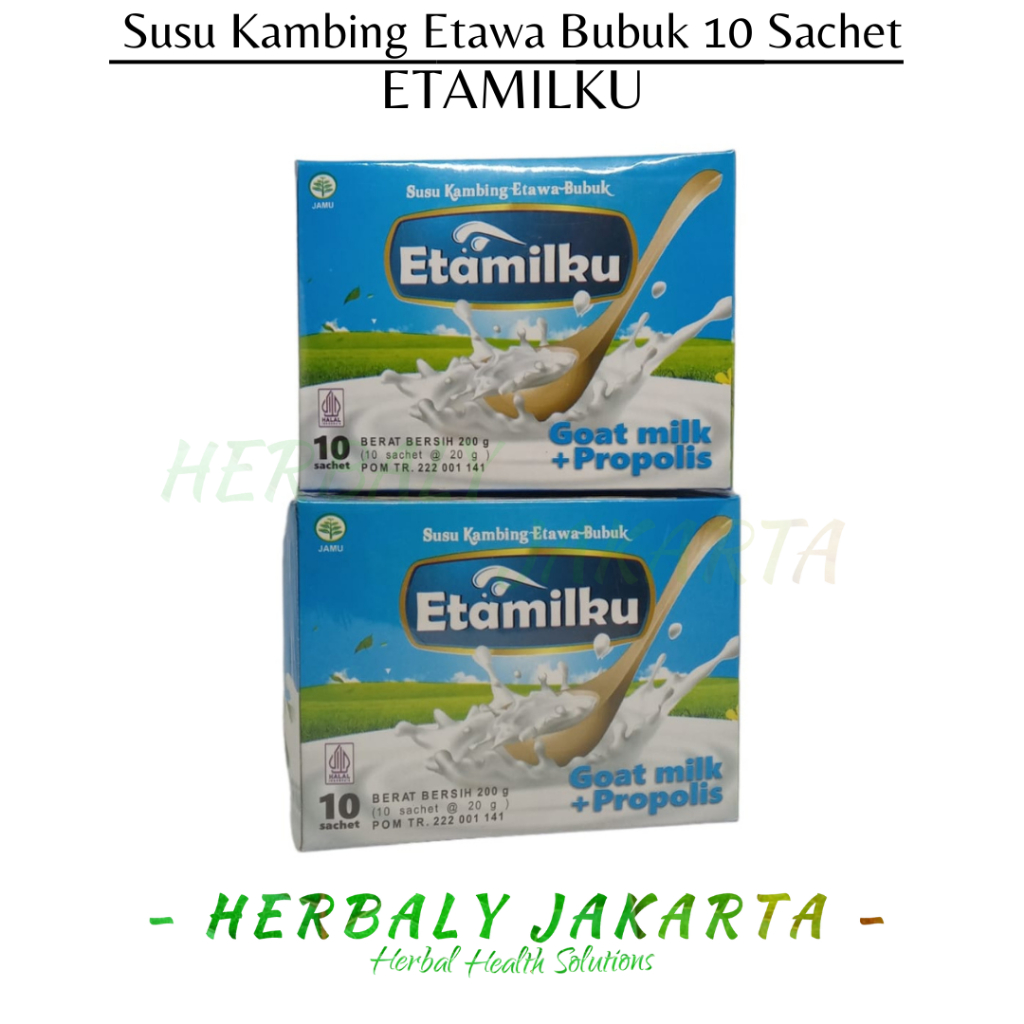 

Etamilku Paket 2 Box Susu Kambing Etawa Bubuk Etamilku | Susu Kambing Etawa Plus Propolis