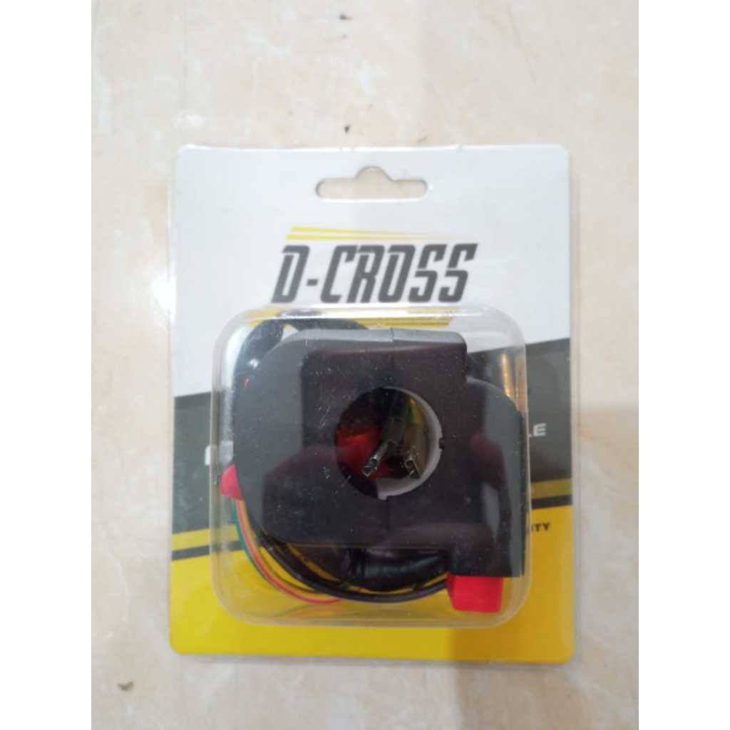 Saklar tombol on off + starter Saklar kanan motor Engine on off universal Dcross