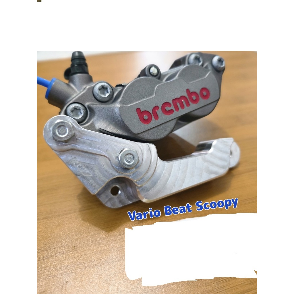 Kaliper brembo 4piston vario beat scoopy set bracket disc 260mm original ital