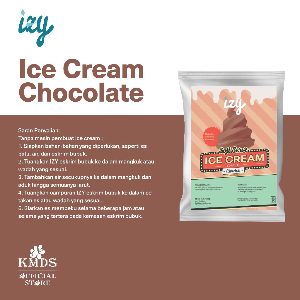 Izy Ice Cream Powder Chocolate 1 Kg