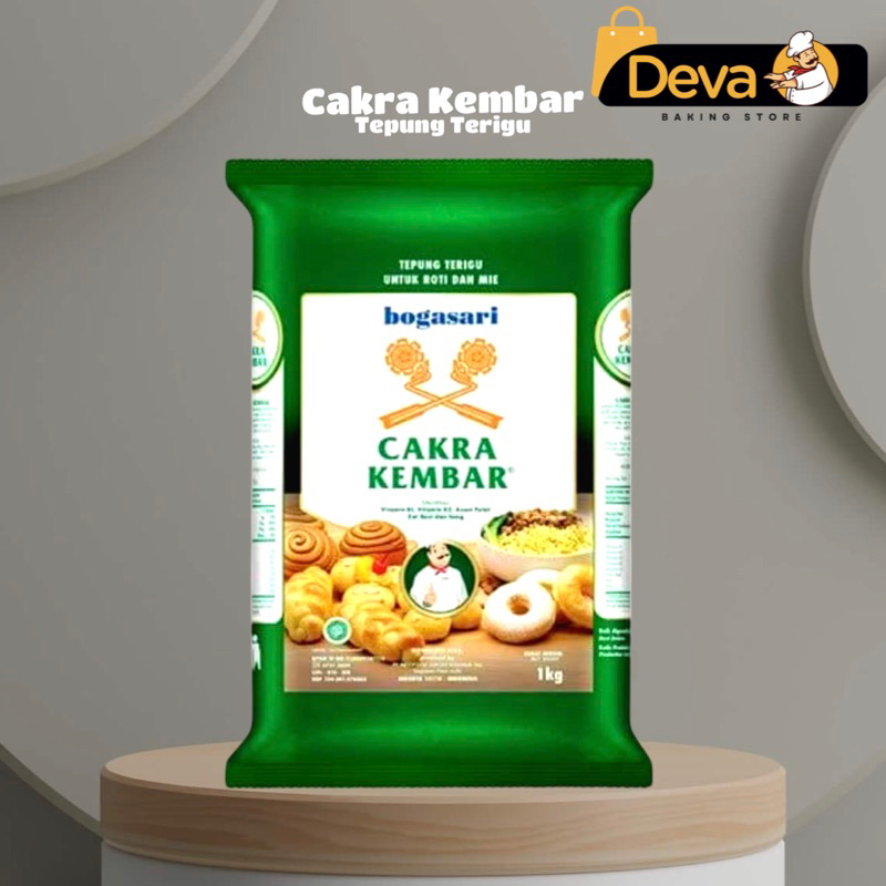 

Cakra Kembar Premium Tepung Terigu 1kg