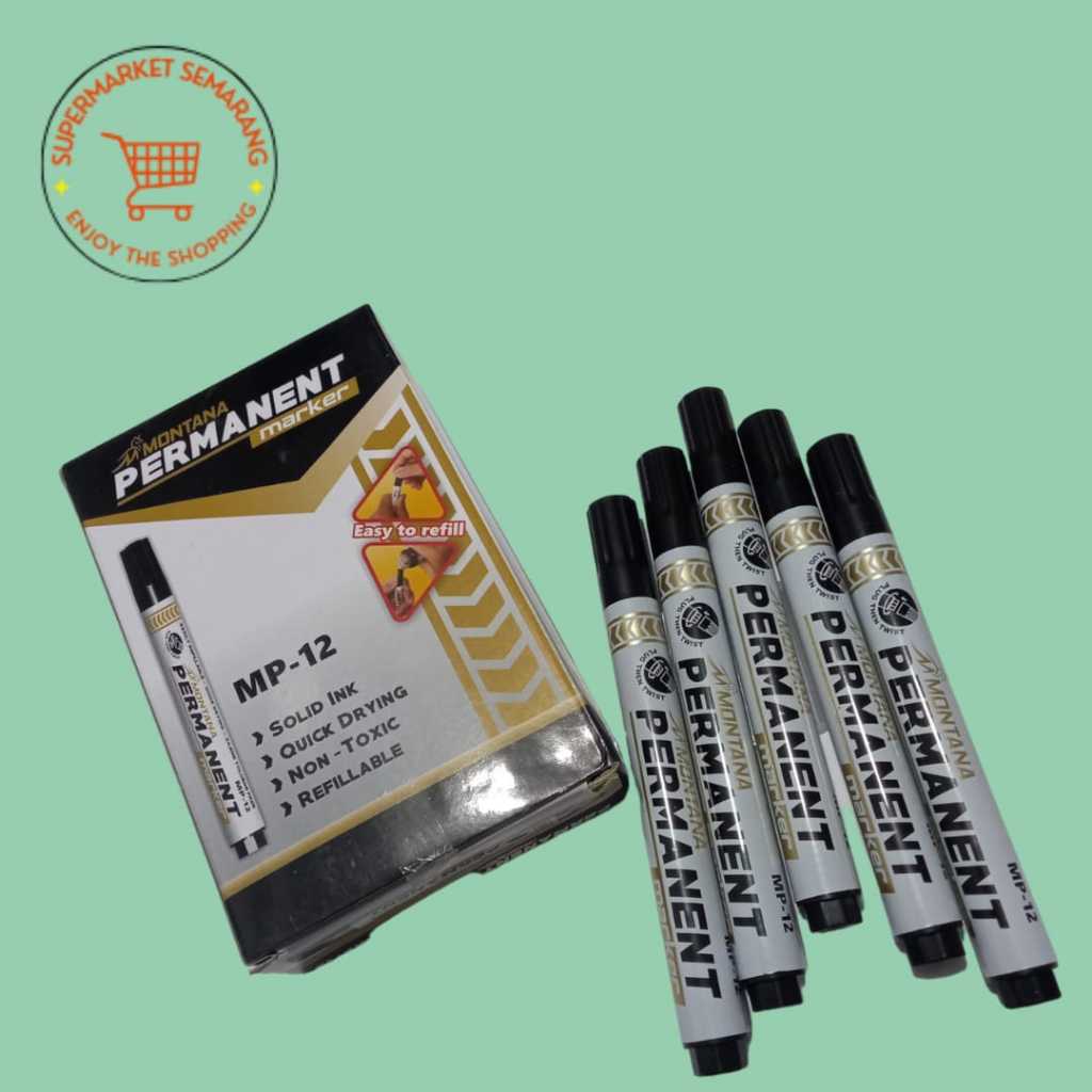 

(Hitam) Spidol Permanen MP-12 / Spidol Permanent / Spidol Permanen Murah