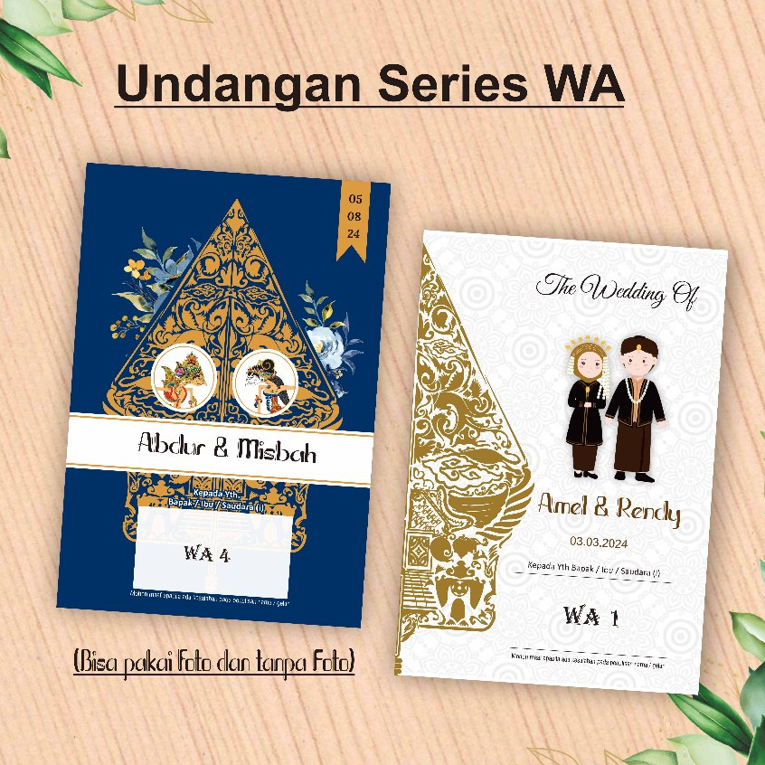 Undangan Pernikahan Jawa / Undangan ngunduh Mantu