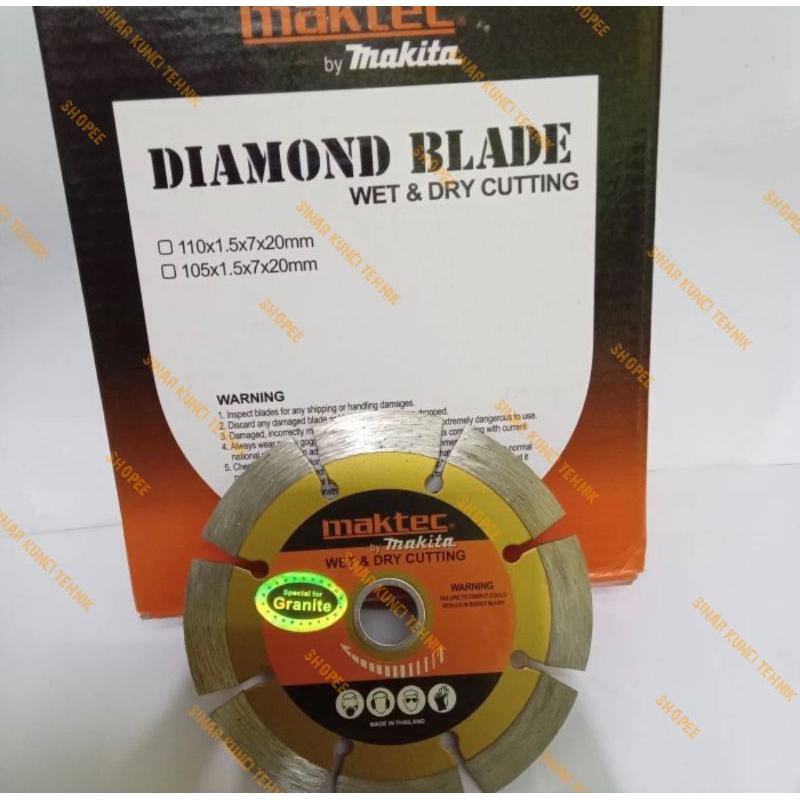 Diamond Wheel Maktec / Mata Potong Gerinda Kering Dry 4" inch Maktec