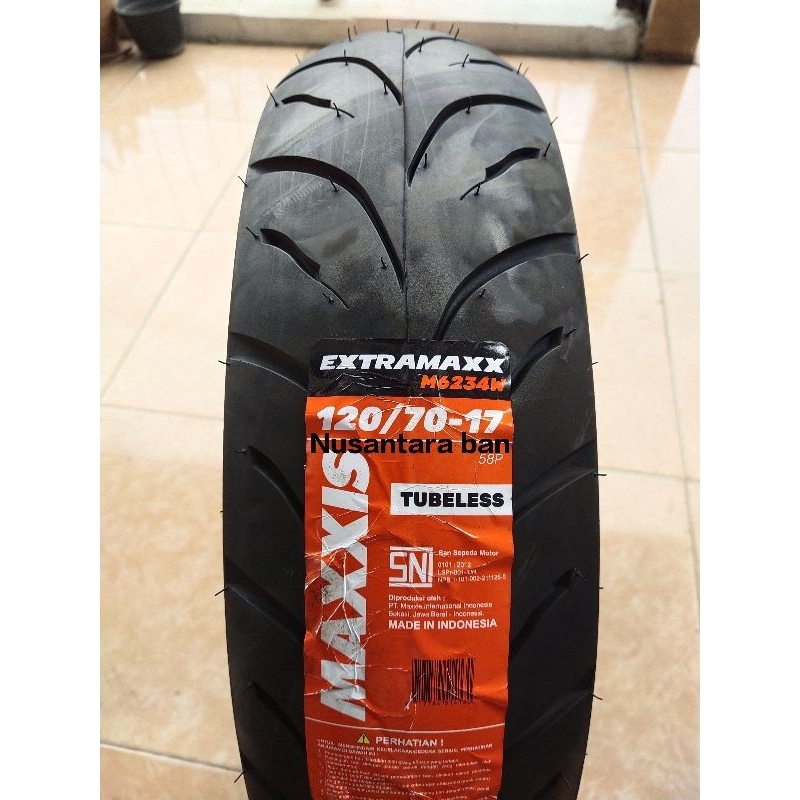 Ban Maxxis Ring 17 120 / 70-17 Maxxis Extramax Tubles free pentil