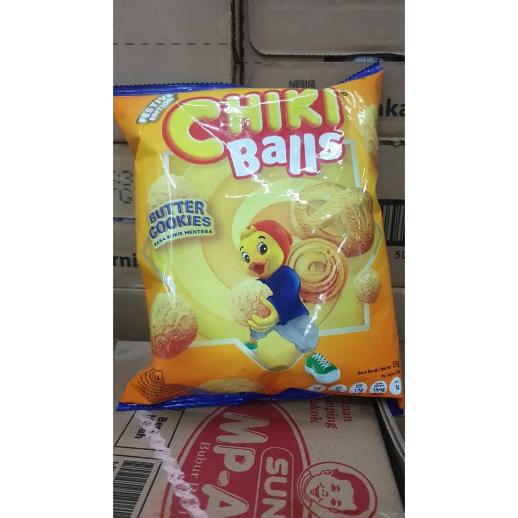 

Chiki Ball Butter Cookies 55 gram Barcode089686590210