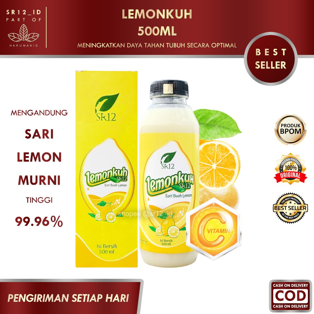 

LEMONKUH 500ML SR12 / LEMONKUH SR12 / SARI BUAH LEMON SR12