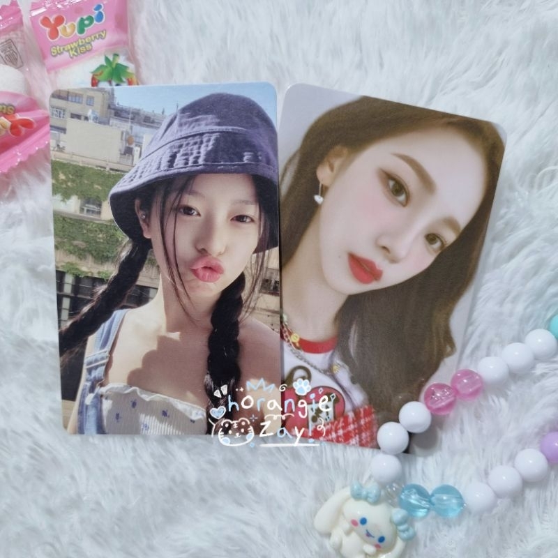 [PAIR] Official Photocard Hanni Bucket  Noot Noot Manyun Pair Karina Ar Ticket Pc